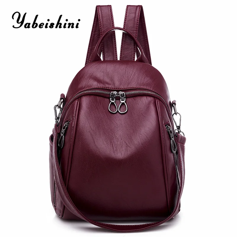 Large capacity solid color ladies backpack for women Leather backpack mochila feminina school bag for teenage girls Shoulder Bag
Large capacity solid color ladies backpack for women Leather backpack mochila feminina school bag for teenage girls Shoulder Bag