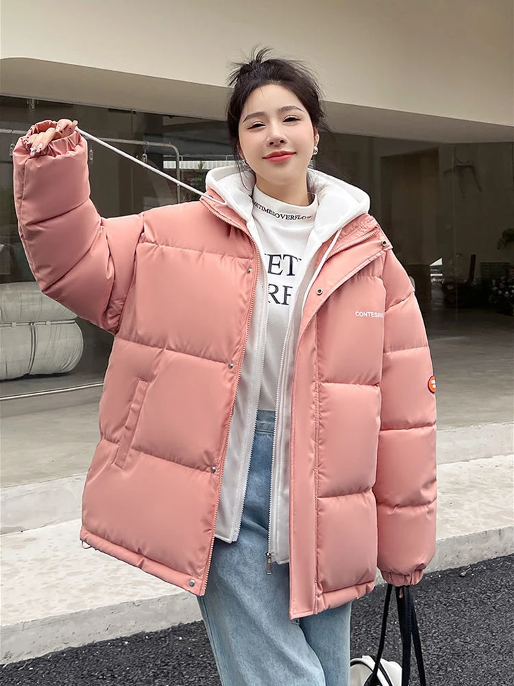 KBAT Winter Women Down Jacket Oversize Loose Hooded Female Puffer Jackets Short Padded Solid Womens Down Parka Warm Coat
KBAT Winter Women Down Jacket Oversize Loose Hooded Female Puffer Jackets Short Padded Solid Womens Down Parka Warm Coat