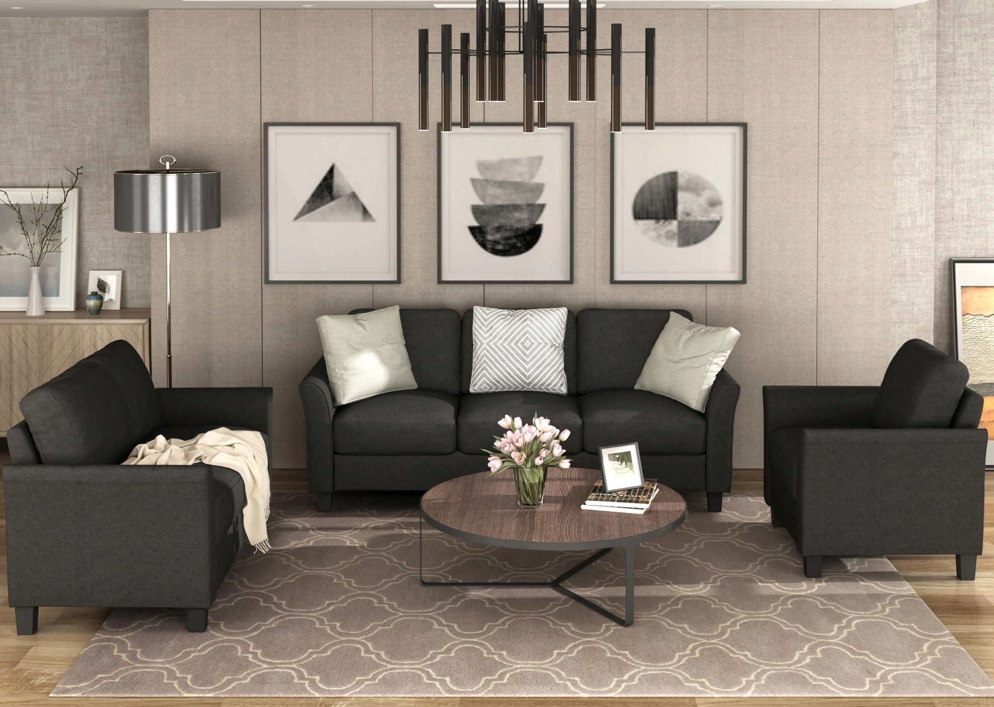 (USA Stock)Living Room Sets Furniture Armrest Sofa Single Chair Sofa Loveseat Chair 3-Seat Sofa
(USA Stock)Living Room Sets Furniture Armrest Sofa Single Chair Sofa Loveseat Chair 3-Seat Sofa