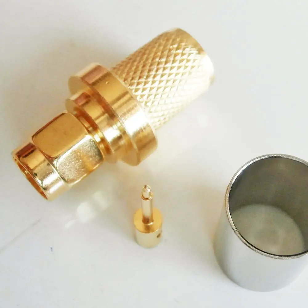 1X Pcs High-quality RF Coax Connector Socket SMA Male Jack Crimp for RG5 RG6 LMR300 RG304 5D-FB Cable Plug Gold Plated Coaxial
1X Pcs High-quality RF Coax Connector Socket SMA Male Jack Crimp for RG5 RG6 LMR300 RG304 5D-FB Cable Plug Gold Plated Coaxial