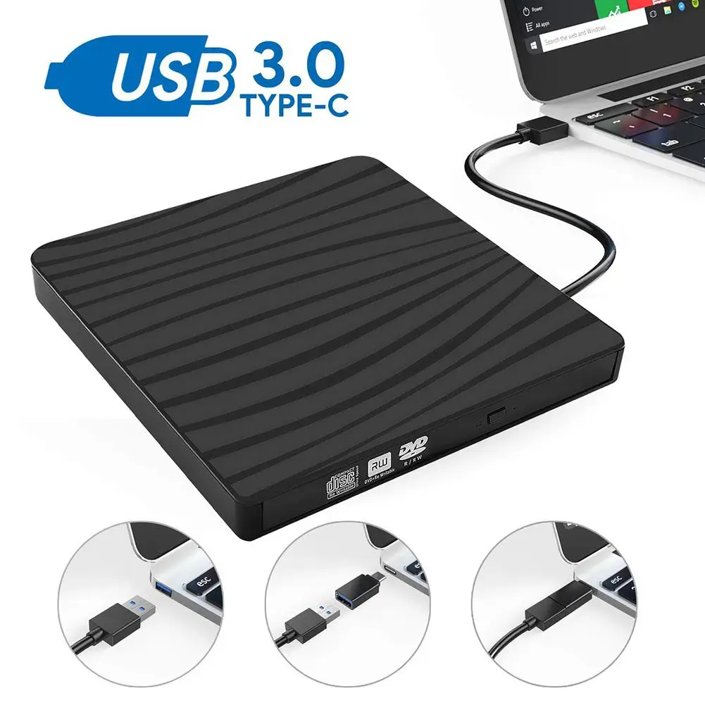 External USB3.0 DVD Drive Type-c Ultra-thin DVD Burner Drive-free High-speed Reading Player For Desktop Notebook PC Laptop
External USB3.0 DVD Drive Type-c Ultra-thin DVD Burner Drive-free High-speed Reading Player For Desktop Notebook PC Laptop