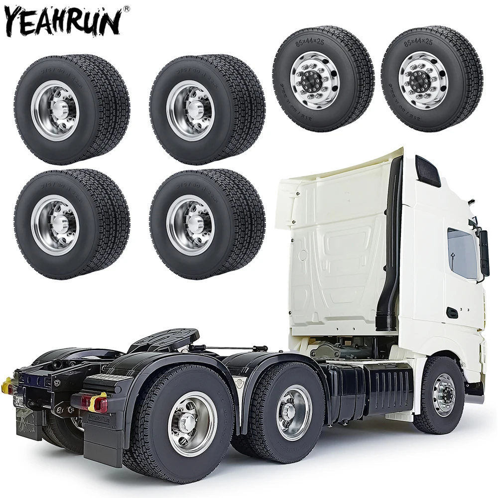 YEAHRUN, 2 шт., передние с 4 задними колесными ободами и резиновыми шинами 6x6 для 1/14 Tamiya, детали для трактора, грузовика
YEAHRUN, 2 шт., передние с 4 задними колесными ободами и резиновыми шинами 6x6 для 1/14 Tamiya, детали для трактора, грузовика
