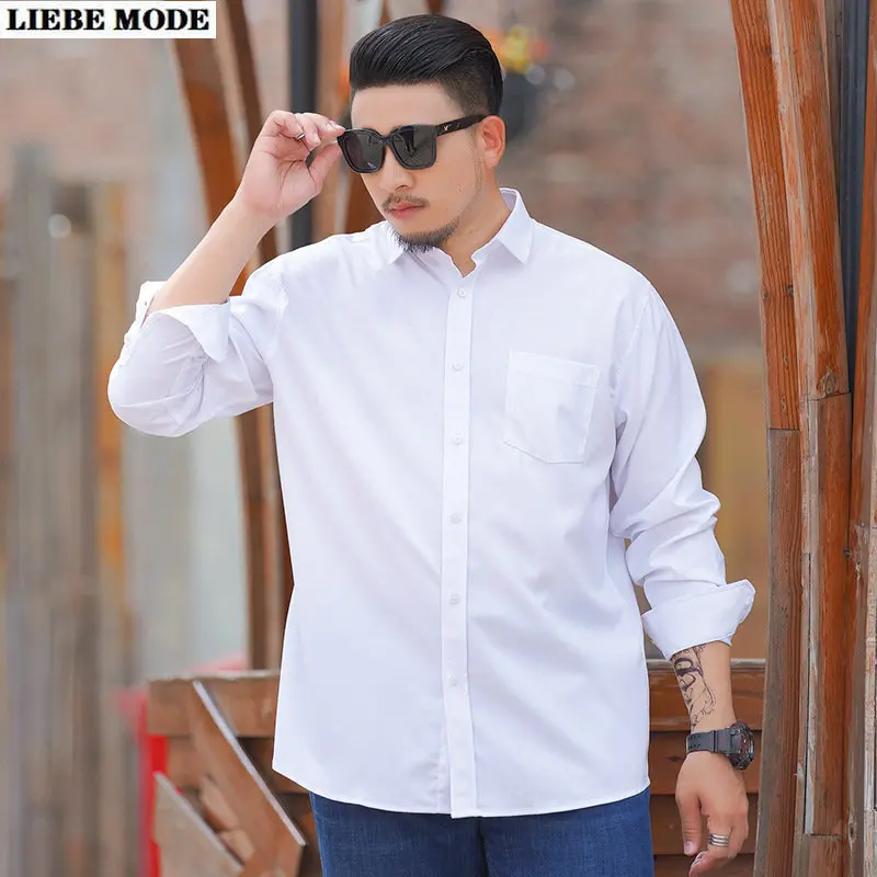 Plus Size Men's Business Dress Shirts Male Oversized Formal Button Down Shirt Fashion Spring Autumn Men Smart Casual Shirt 9XL
Plus Size Men's Business Dress Shirts Male Oversized Formal Button Down Shirt Fashion Spring Autumn Men Smart Casual Shirt 9XL