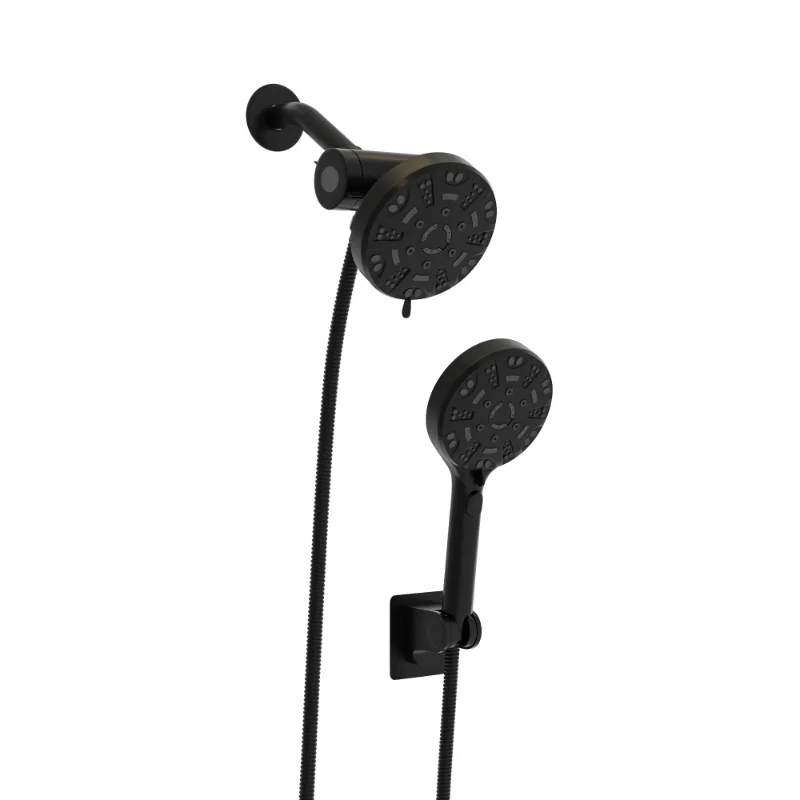 Multi Function Dual Shower Head - Shower System with 4.7" Rain Showerhead\ 8-Function Hand Shower\ Matte Black
Multi Function Dual Shower Head - Shower System with 4.7" Rain Showerhead\ 8-Function Hand Shower\ Matte Black