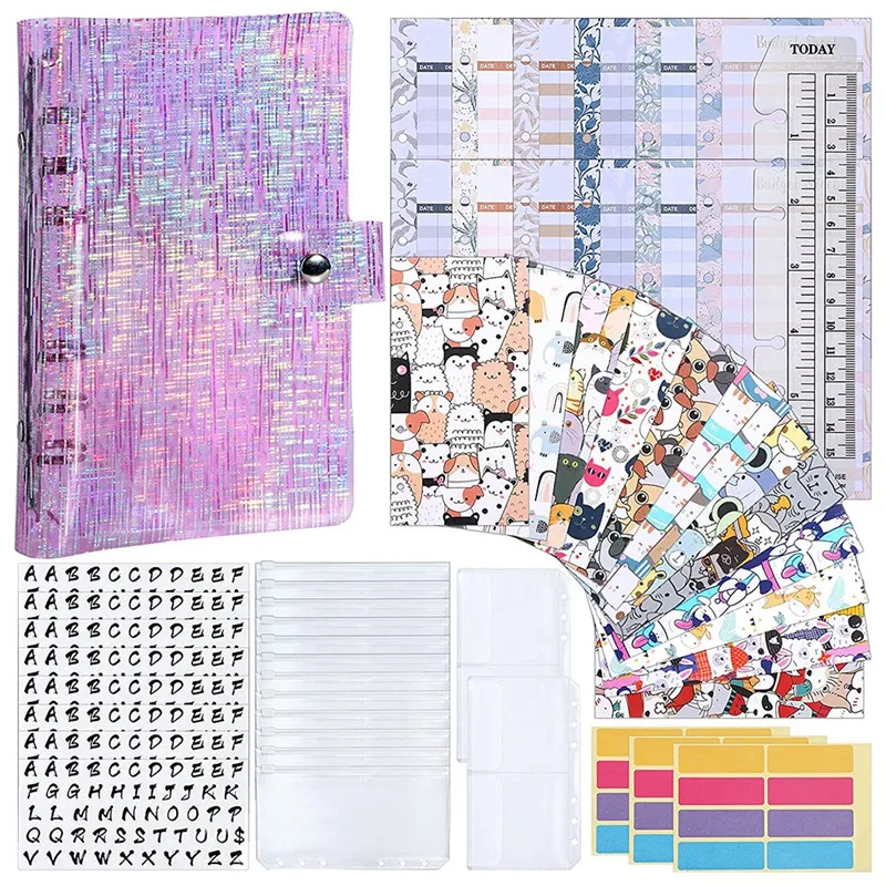 Budget Binder Envelope System Expense Budget Sheets,A6 PVC Bags,Storage Bags,Alphabet Stickers
Budget Binder Envelope System Expense Budget Sheets,A6 PVC Bags,Storage Bags,Alphabet Stickers