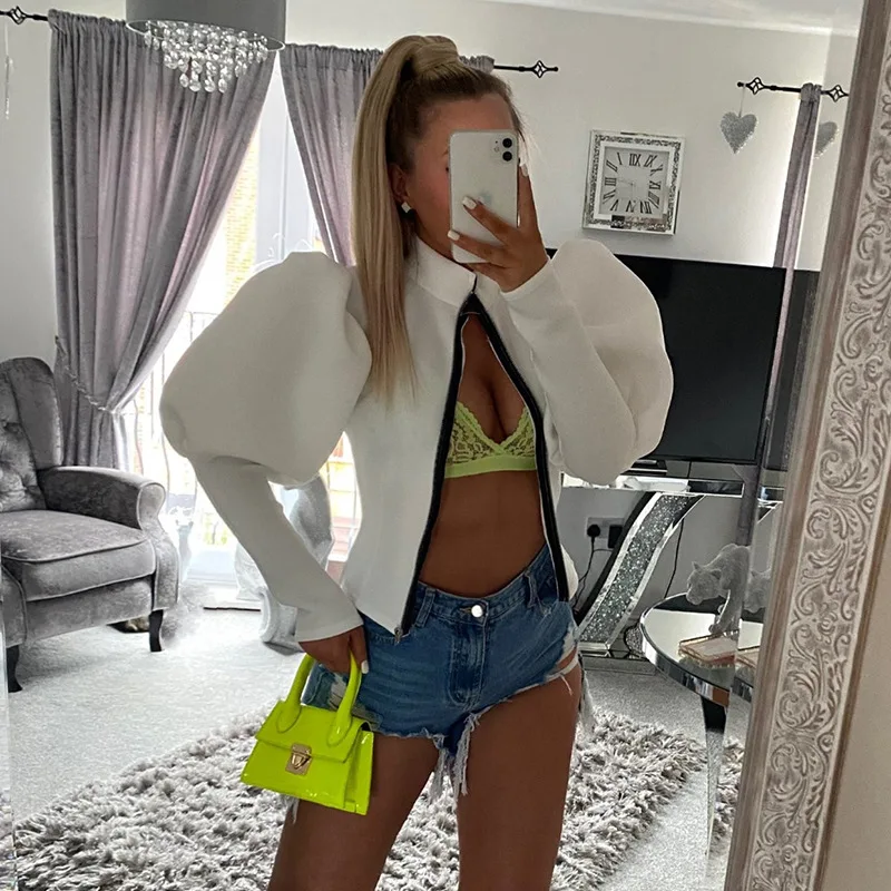 Solid Women Coat Harajuku High Street Irregular Undefined Oversize Sleeve Turtleneck Zipper Female Streetwear Cropped Jacket
Solid Women Coat Harajuku High Street Irregular Undefined Oversize Sleeve Turtleneck Zipper Female Streetwear Cropped Jacket