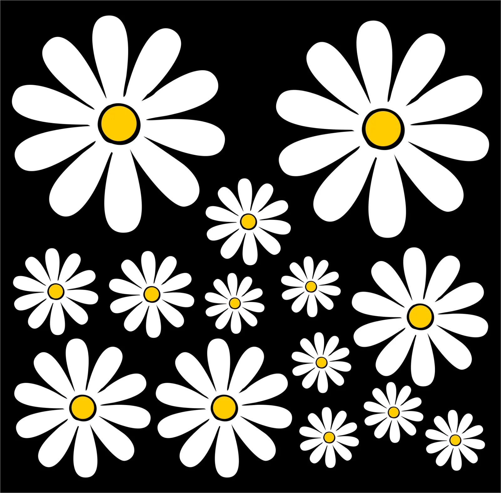 Car Stickers 1 Set Daisy (14 Pieces) Waterproof Sunscreen PVC Material Motorcycle Refrigerator Luggage Laptop Window Wall Decals
Car Stickers 1 Set Daisy (14 Pieces) Waterproof Sunscreen PVC Material Motorcycle Refrigerator Luggage Laptop Window Wall Decals