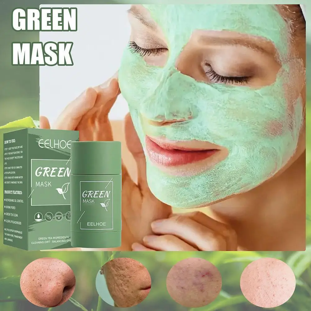 Green Tea Face Deep Cleaning Mud Solid Oil Moisturizing Masks Acne Care Skin Facial Pores Blackhead Control Shri R1U7
Green Tea Face Deep Cleaning Mud Solid Oil Moisturizing Masks Acne Care Skin Facial Pores Blackhead Control Shri R1U7