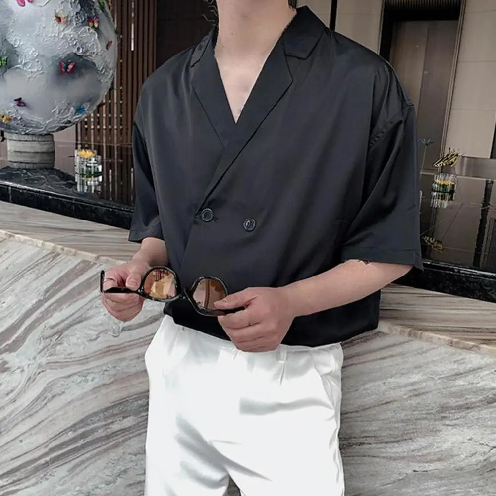 Men Shirt Stylish Breathable Double-breasted Wear-resistant Leisure Men Shirt Daily Garment Summer Shirt Male Shirt
Men Shirt Stylish Breathable Double-breasted Wear-resistant Leisure Men Shirt Daily Garment Summer Shirt Male Shirt