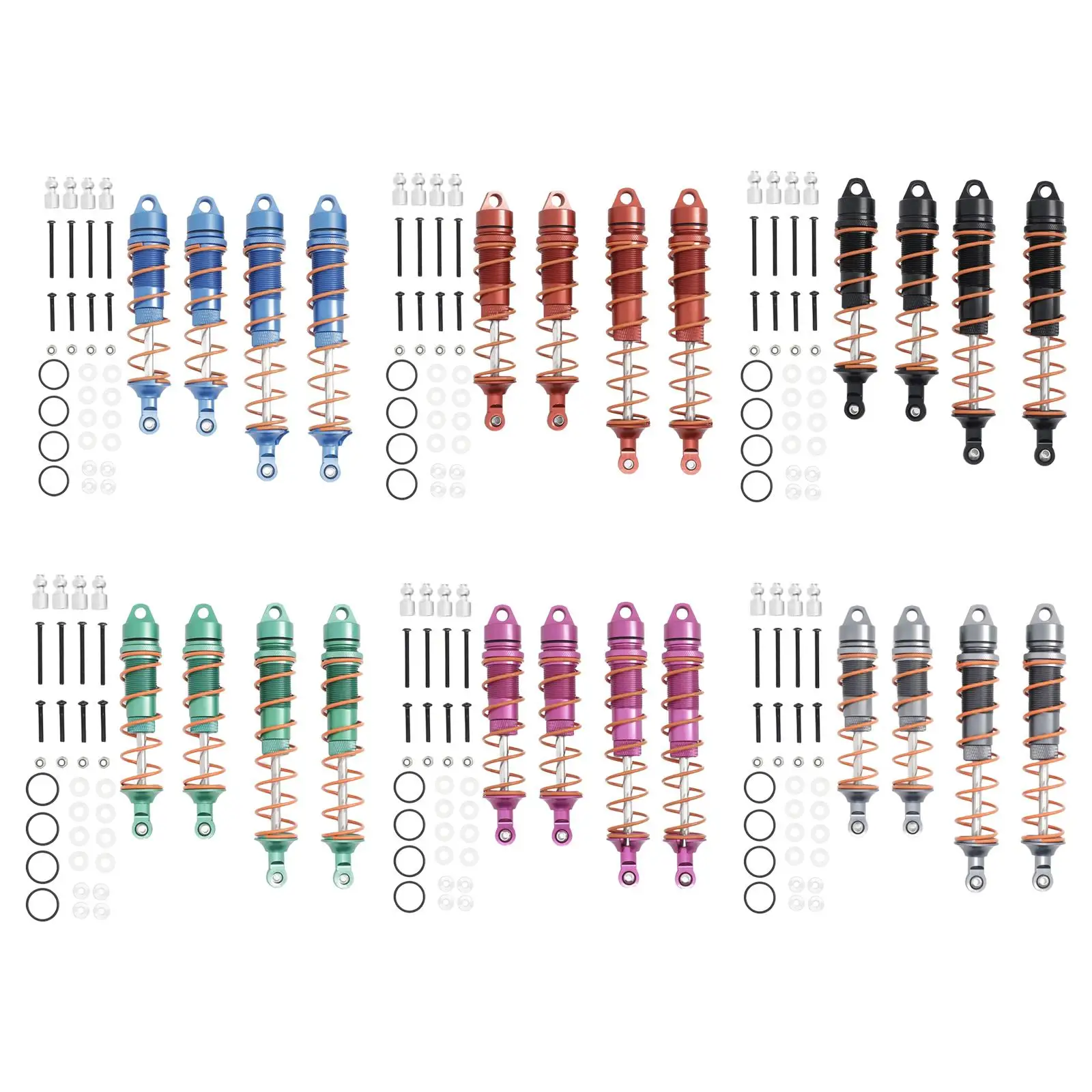 RC Car Shock Absorber Replacements Upgrade Parts for 1/8 RC Car Spare Parts DIY Accs
RC Car Shock Absorber Replacements Upgrade Parts for 1/8 RC Car Spare Parts DIY Accs