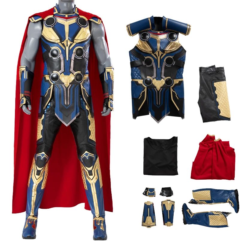 Newest Halloween Carnival Love And Thunder Cosplay Odinson Costume Thunder of God Superhero Armor Outfit with Shoes
Newest Halloween Carnival Love And Thunder Cosplay Odinson Costume Thunder of God Superhero Armor Outfit with Shoes