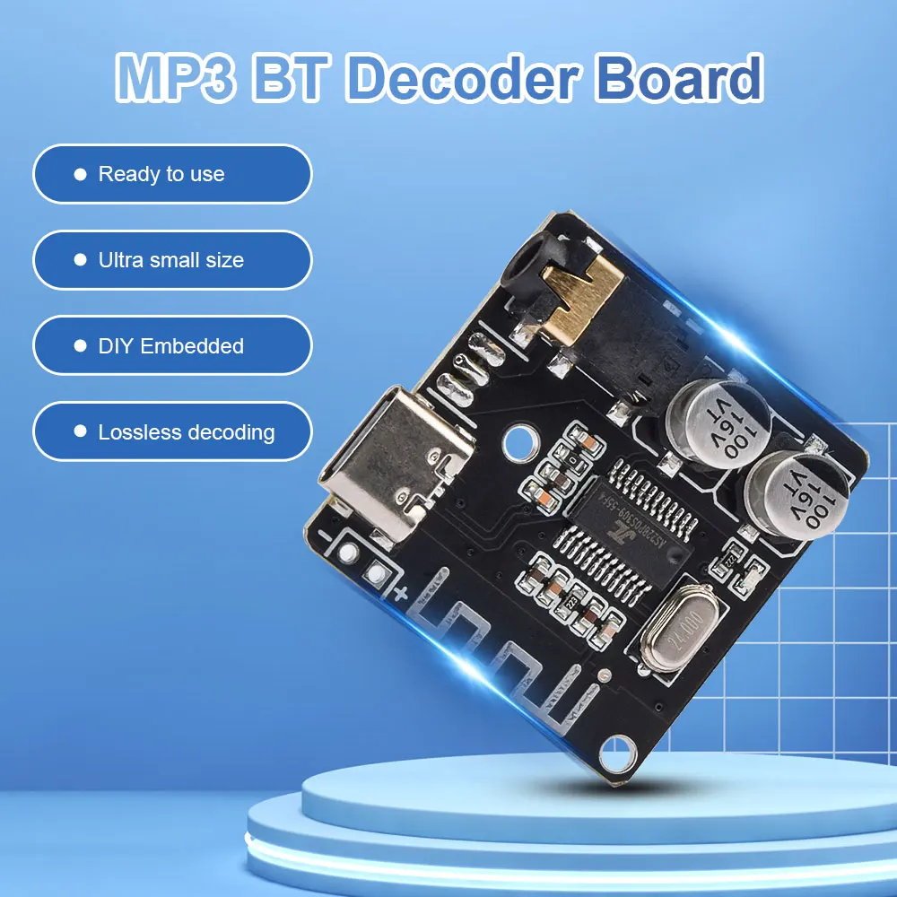 VHM-314 Bluetooth Decoder Board MP3 Lossless Car Speaker Modified Bluetooth 5.0 TPYE-C
VHM-314 Bluetooth Decoder Board MP3 Lossless Car Speaker Modified Bluetooth 5.0 TPYE-C