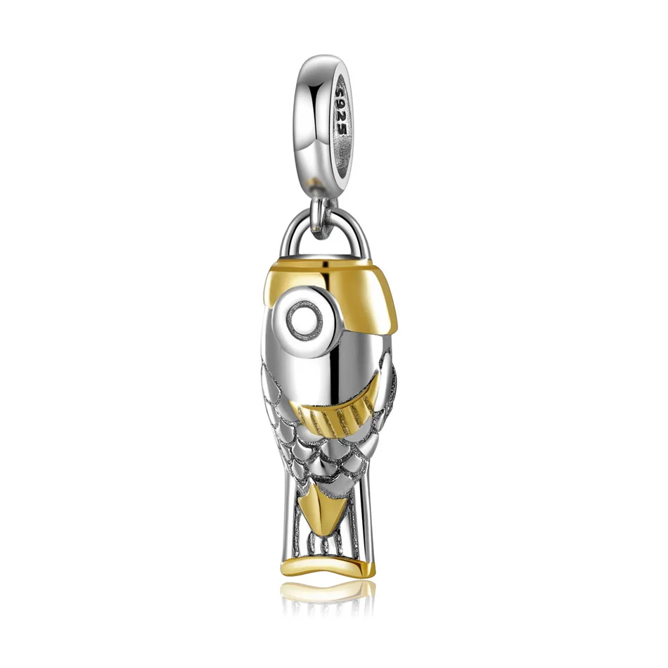Fish Carp Flag Gold Plated Dangle Charm fit Women Bracelet Necklace Lady Girl DIY Jewelry Gift S925 Sterling Silver Bead
Fish Carp Flag Gold Plated Dangle Charm fit Women Bracelet Necklace Lady Girl DIY Jewelry Gift S925 Sterling Silver Bead