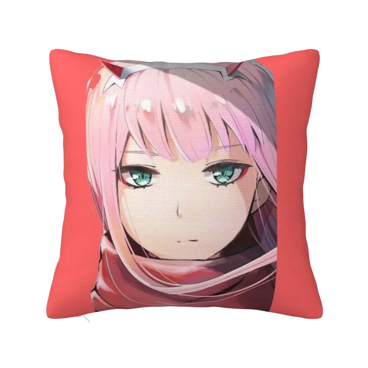 

Two Zero Darling In The Franxx Pillowcase Printed Polyester Cushion Cover Decor Anime Manga Pillow Case Cover Home Square 18"
