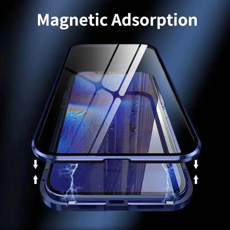 360° Protection Double-sided Glass Case Phone Case For iPhone 14 13 12 11 Pro Max X XR XSMax Magnetic Waterproof Adsorption Case
360° Protection Double-sided Glass Case Phone Case For iPhone 14 13 12 11 Pro Max X XR XSMax Magnetic Waterproof Adsorption Case