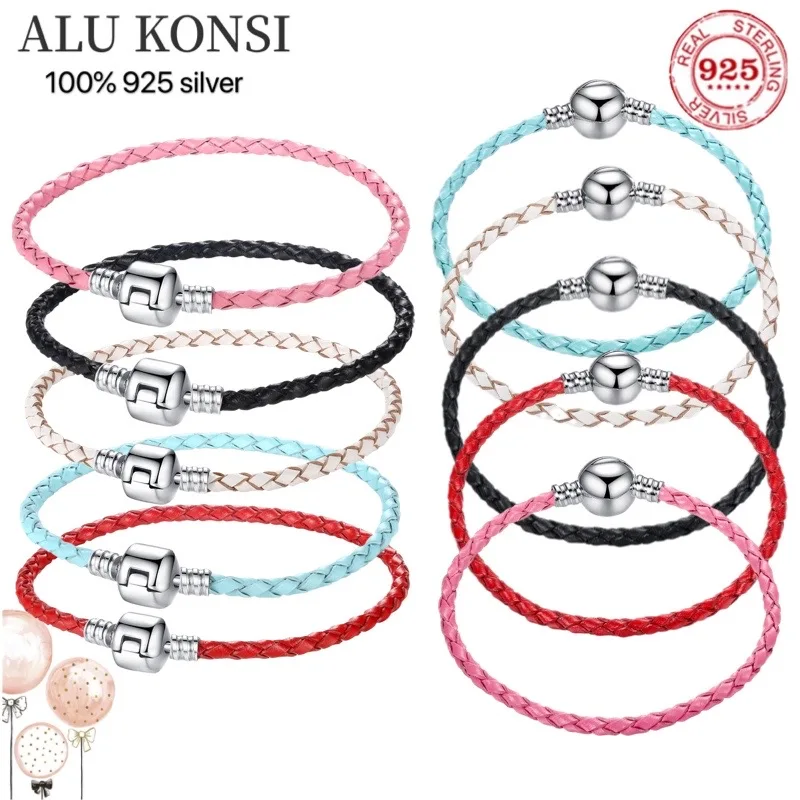 The new hot 0sale Genuine leather Ball & Barrel Clasp Charm Bracelets Bangle Fit Europe Beads Snake Fine Bracelets Jewely
The new hot 0sale Genuine leather Ball & Barrel Clasp Charm Bracelets Bangle Fit Europe Beads Snake Fine Bracelets Jewely