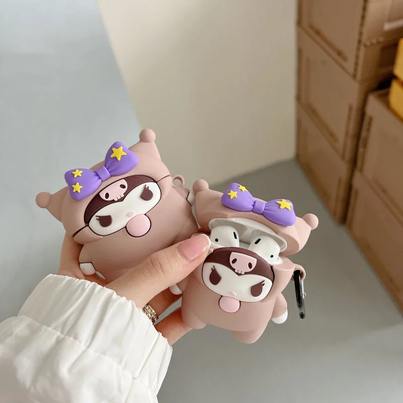 Cartoon Kuromi Sanrio Bluetooth-compatible Earphone Set PC Hard case Earphone Case for AirPods 1 2 Pro 3 Pro2 Cover
Cartoon Kuromi Sanrio Bluetooth-compatible Earphone Set PC Hard case Earphone Case for AirPods 1 2 Pro 3 Pro2 Cover