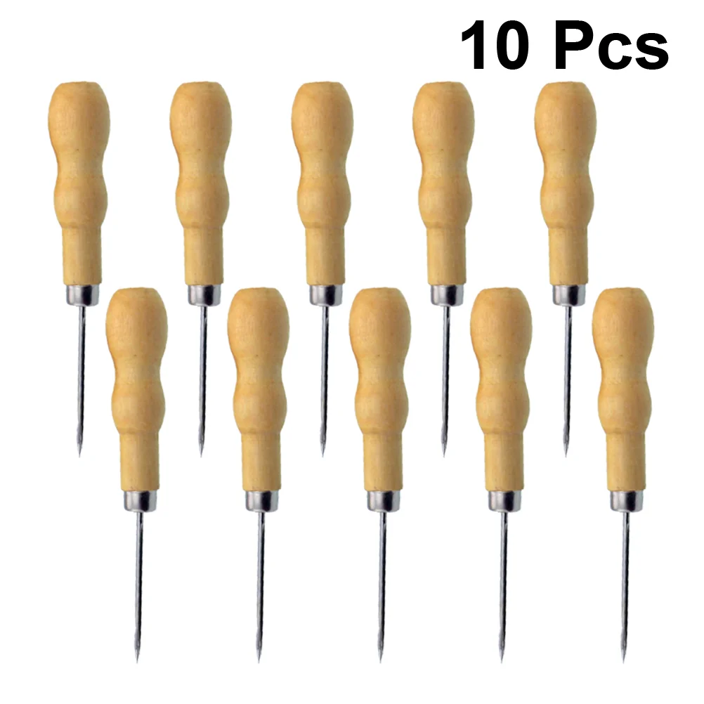 10pcs Sewing Awls Handle Widely Use Awls for Coats Carpets Canvas Upholstery
10pcs Sewing Awls Handle Widely Use Awls for Coats Carpets Canvas Upholstery