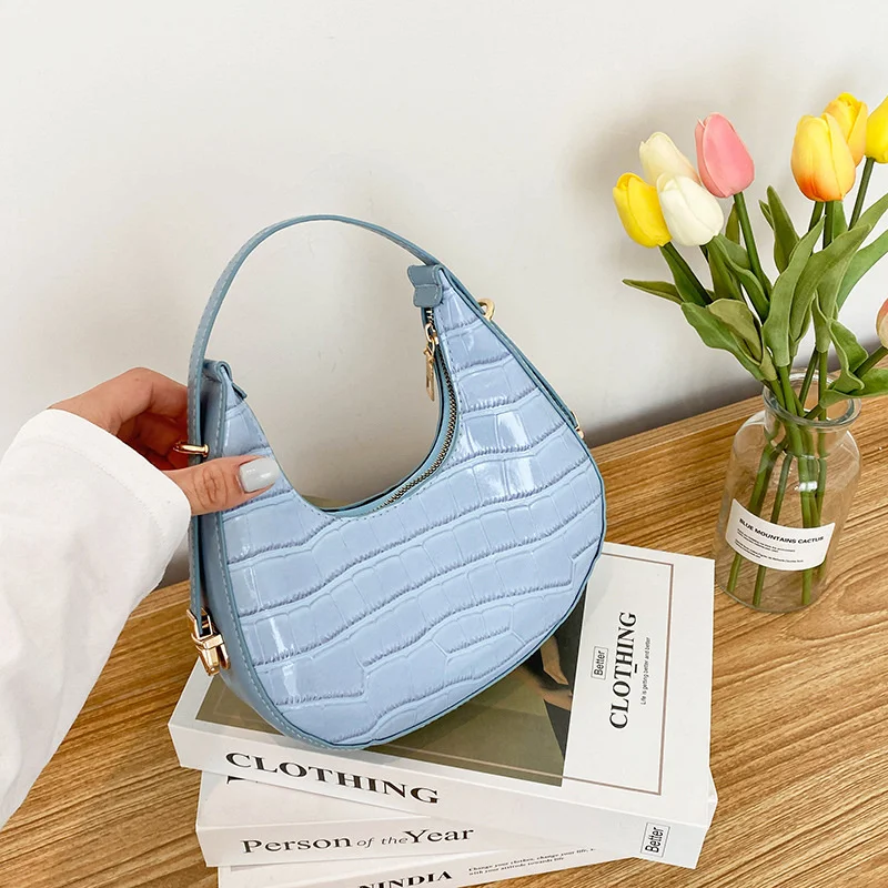 PU Leather Women Luxury Designer Handbag Purses 2023 Fashion Vintage Double Zipper Half Moon Crescent Hobos Shoulder Bags
PU Leather Women Luxury Designer Handbag Purses 2023 Fashion Vintage Double Zipper Half Moon Crescent Hobos Shoulder Bags