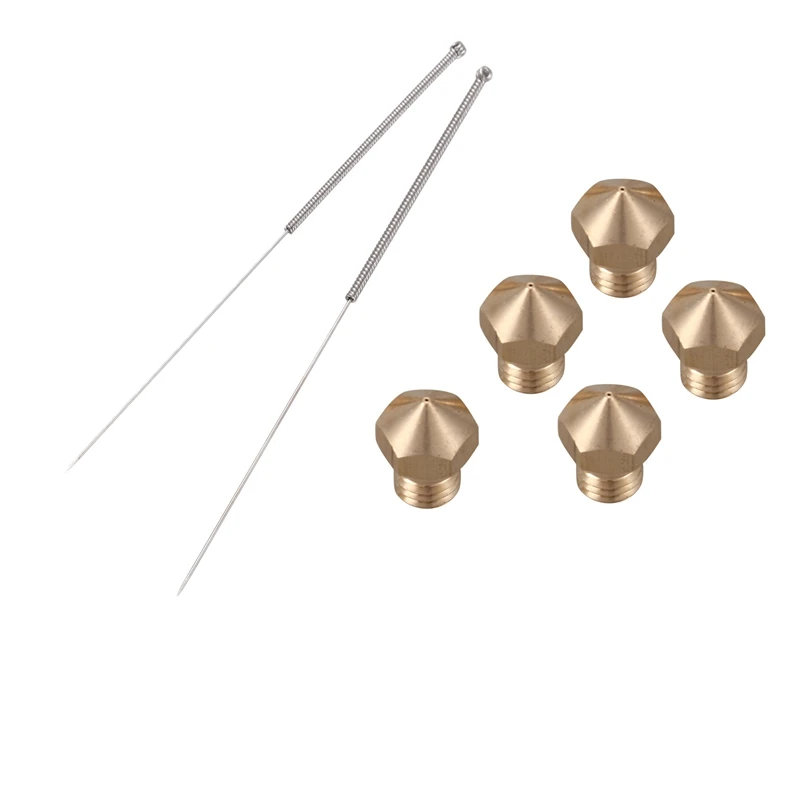 MK10 Nozzle For 3D Printer Makerbot Parts And Extruder Cleaning Tools Kit M7 Thread 0.4Mm Nozzle 5 Pieces And 2PCS Drill Bit For
MK10 Nozzle For 3D Printer Makerbot Parts And Extruder Cleaning Tools Kit M7 Thread 0.4Mm Nozzle 5 Pieces And 2PCS Drill Bit For