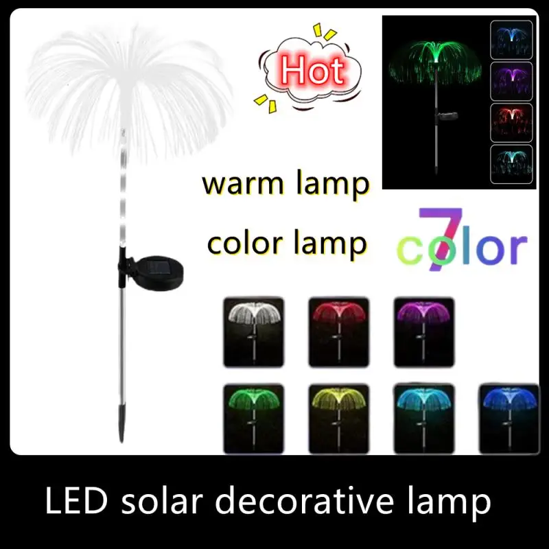 Outdoor waterproof jellyfish solar garden light LED 7-color different colors decorative flowers courtyard garden light garden
Outdoor waterproof jellyfish solar garden light LED 7-color different colors decorative flowers courtyard garden light garden