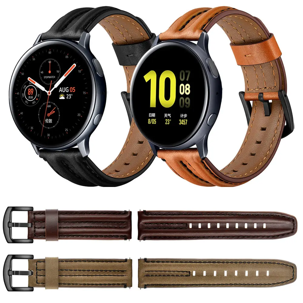 Кожаный ремешок для Samsung Galaxy Watch Active2 EasyFit, браслет для смарт-часов, 44 мм Active 2 40 мм, аксессуары для часов
Кожаный ремешок для Samsung Galaxy Watch Active2 EasyFit, браслет для смарт-часов, 44 мм Active 2 40 мм, аксессуары для часов