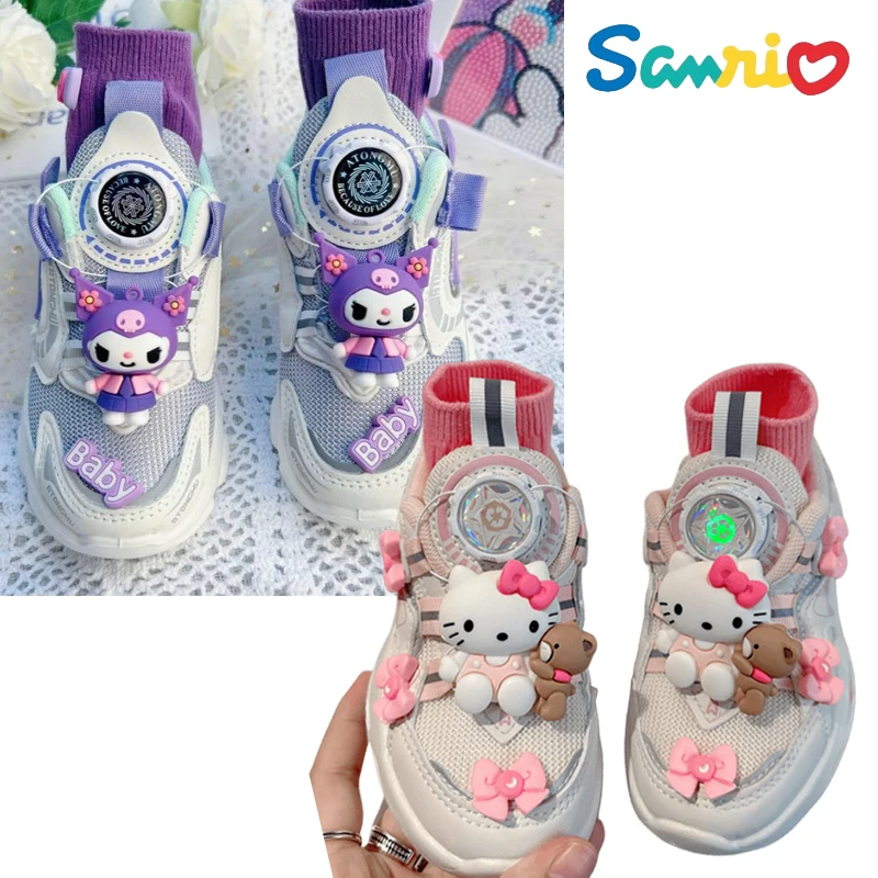 Anime Kawaii Sanrios Kuromi Kids Sneakers Outdoor Nonslip Casual Shoes Rotary Buckle Breathable Travel Toddler Sports Shoes Gift
Anime Kawaii Sanrios Kuromi Kids Sneakers Outdoor Nonslip Casual Shoes Rotary Buckle Breathable Travel Toddler Sports Shoes Gift