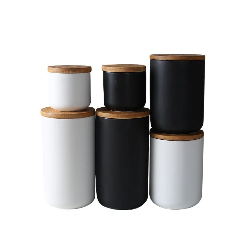 Japanese-style Matte Ceramic Storage Jar with Wooden Lid Sealed Tea Candy Tank Kitchen Food Storage Container Moisture-proof Jar
Japanese-style Matte Ceramic Storage Jar with Wooden Lid Sealed Tea Candy Tank Kitchen Food Storage Container Moisture-proof Jar