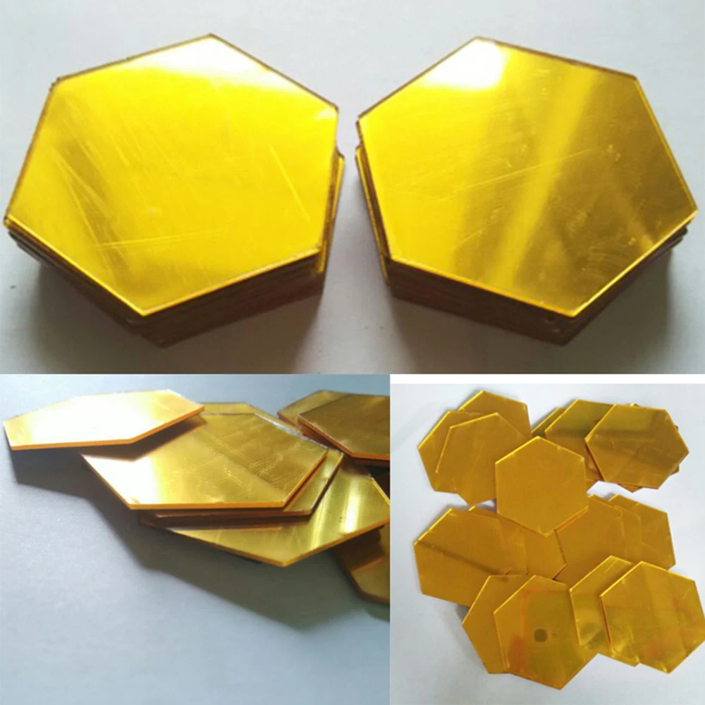 24pcs DIY Champagne Hexagon Acrylic Mirror Sticker Self-adhesive Mosaic Tiles PS Bathroom Decorate Emovable Living-Room Decal
24pcs DIY Champagne Hexagon Acrylic Mirror Sticker Self-adhesive Mosaic Tiles PS Bathroom Decorate Emovable Living-Room Decal