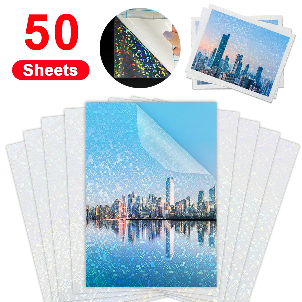 

Paper Hot Sand Sheets Back Card Tape Laminating Foil Color Package Holographic Film Cold On Stamping 50 Stars Adhesive
