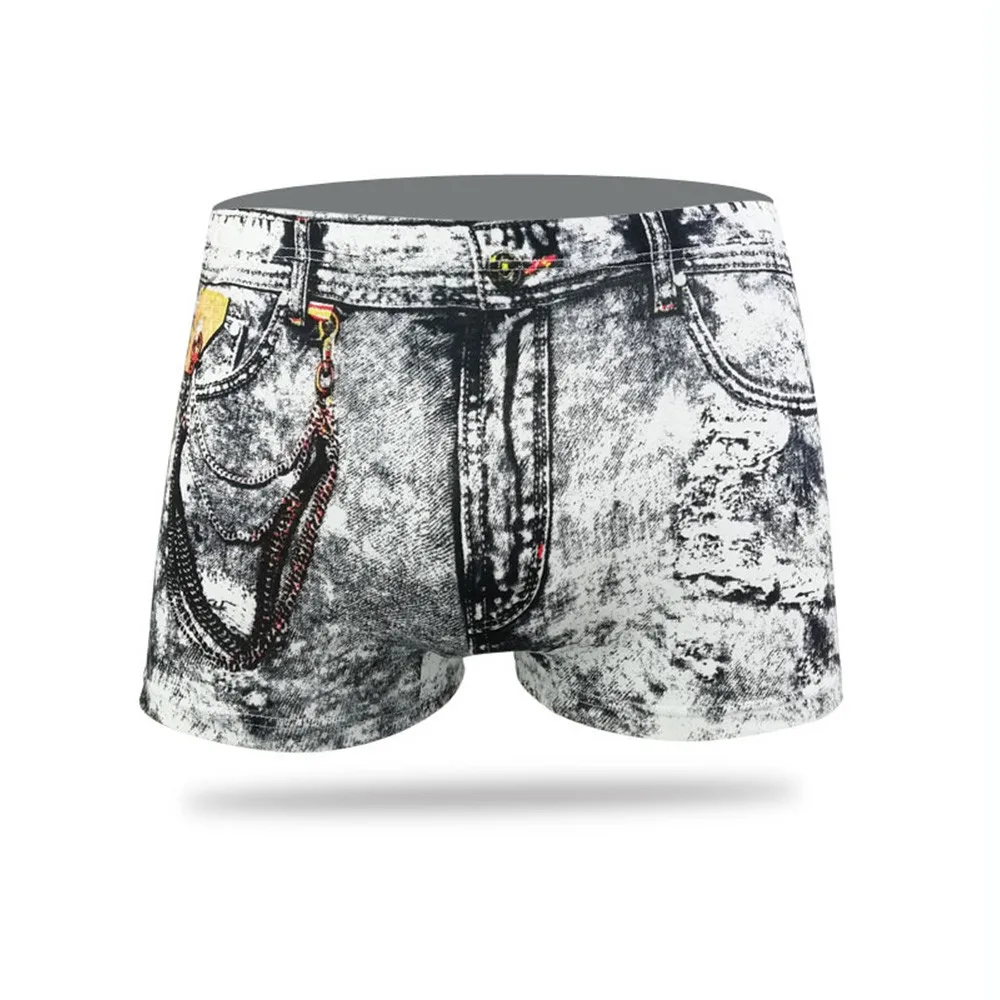 Underwear Boxer Briefs With Pocket Men's Panties Comfortable Cotton Denim Print Fashion L-3XL Men's Clothing
Underwear Boxer Briefs With Pocket Men's Panties Comfortable Cotton Denim Print Fashion L-3XL Men's Clothing