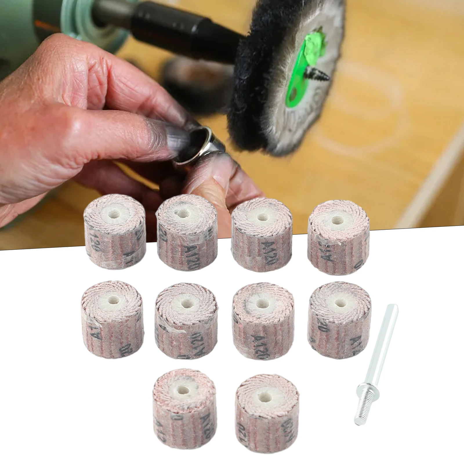 11pcs Sanding Drill Bit Mandrel Set Abrasive Flap Wheel Disc 80-600 Grit Sandpaper Polishing Head Ratory Tools Electric Grinder
11pcs Sanding Drill Bit Mandrel Set Abrasive Flap Wheel Disc 80-600 Grit Sandpaper Polishing Head Ratory Tools Electric Grinder