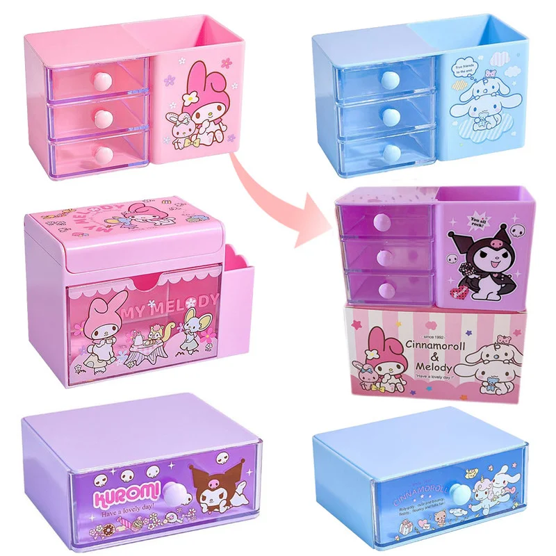 Sanrio My Melody Cinnamoroll Kuromi аниме коробка для хранения кавайный держатель для ручек ящик Органайзер коробка мини студенческий ювелирный шкаф подар...
Sanrio My Melody Cinnamoroll Kuromi аниме коробка для хранения кавайный держатель для ручек ящик Органайзер коробка мини студенческий ювелирный шкаф подар...