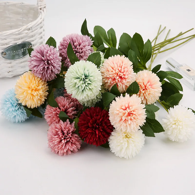 3pcs of Silk Dandelion 65cm Artificial flowers 3 bloom of Pompom Daisy spring garden decoration Easter birthday party Bouquet 
3pcs of Silk Dandelion 65cm Artificial flowers 3 bloom of Pompom Daisy spring garden decoration Easter birthday party Bouquet
