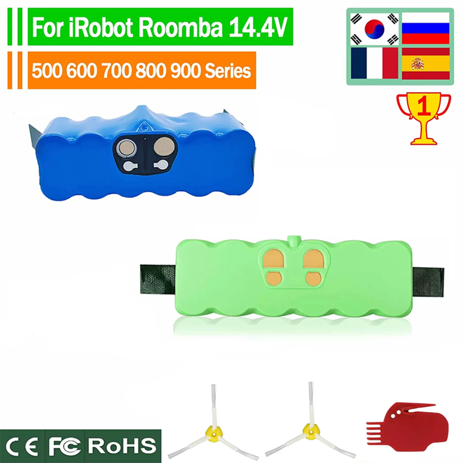 Аккумулятор Ni-Mh 14 4 В 5000 мАч для iRobot Roomba 500 600 700 800 900 890 880 870 860 675 760