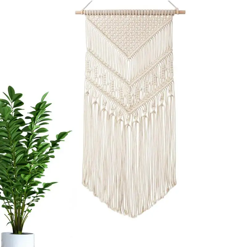 Macrame Woven Wall Hanging BohoChic Bohemian Room Geometric Tapestry Art Beautiful Apartment Dorm Room Decoration
Macrame Woven Wall Hanging BohoChic Bohemian Room Geometric Tapestry Art Beautiful Apartment Dorm Room Decoration