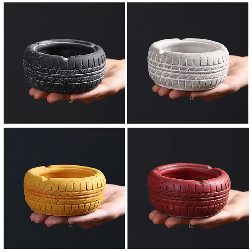 Round Cement Ashtray With Anti-Slip Retro Tire Shape Ashtray Smoking Ash Holdler Living Room Office Coffee Table Decorations
Round Cement Ashtray With Anti-Slip Retro Tire Shape Ashtray Smoking Ash Holdler Living Room Office Coffee Table Decorations