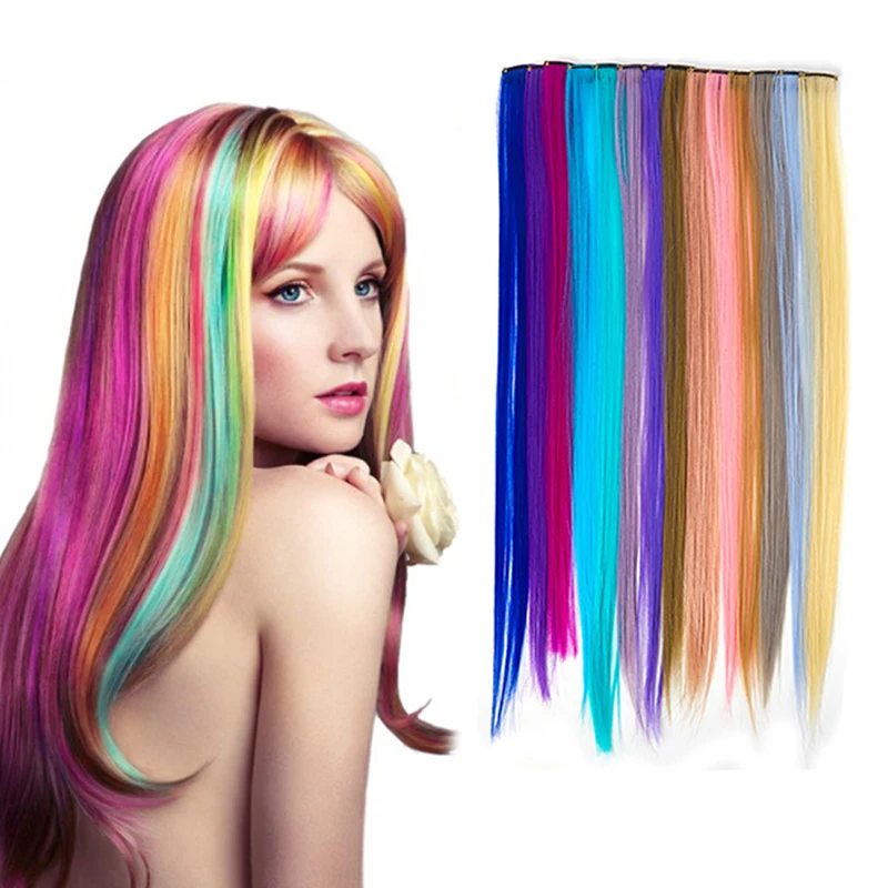 Long Straight Women High Temperature Synthetic Clip In Hair Extension Hairpiece Purple Pink Red Colorful Extension
Long Straight Women High Temperature Synthetic Clip In Hair Extension Hairpiece Purple Pink Red Colorful Extension
