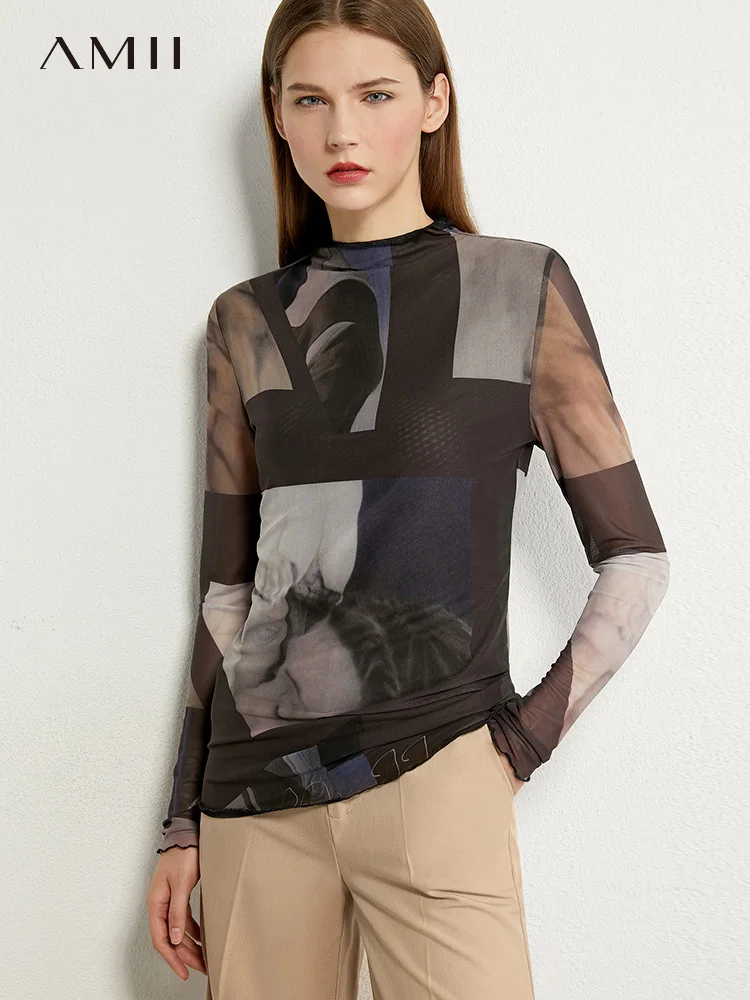 AMII Minimalism Autumn Fashion Printed Women Shirt Tops Causal Slim Fit Full Sleeve Female Shirt 12020352
AMII Minimalism Autumn Fashion Printed Women Shirt Tops Causal Slim Fit Full Sleeve Female Shirt 12020352