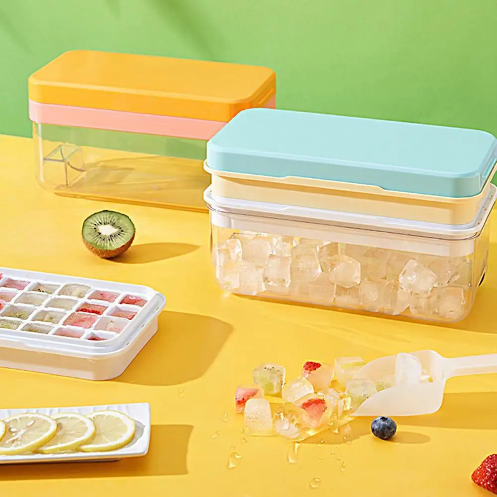 Comfortable Touch Lightweight Quick Demould Ice Tray Mold with Storage Box for Home
Comfortable Touch Lightweight Quick Demould Ice Tray Mold with Storage Box for Home