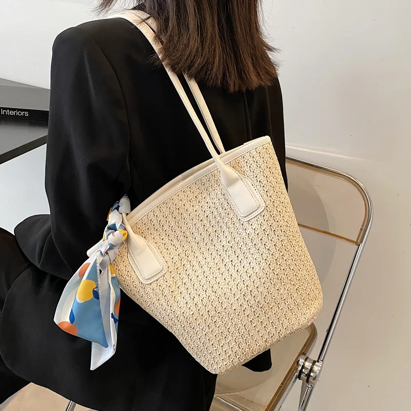 Popular Bags This Year 2021 New Trendy Fashion Women Handbags Summer Straw Woven Shoulder Bag Niche Woven Portable Bucket Bag
Popular Bags This Year 2021 New Trendy Fashion Women Handbags Summer Straw Woven Shoulder Bag Niche Woven Portable Bucket Bag