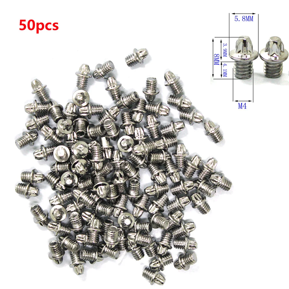 50pcs Bicycle Pedal Pins Non-slip With Wrench Bike M4 Pedal Bolts Replacement Mountain Bikes Pedal Pin Cycling Accessories
50pcs Bicycle Pedal Pins Non-slip With Wrench Bike M4 Pedal Bolts Replacement Mountain Bikes Pedal Pin Cycling Accessories