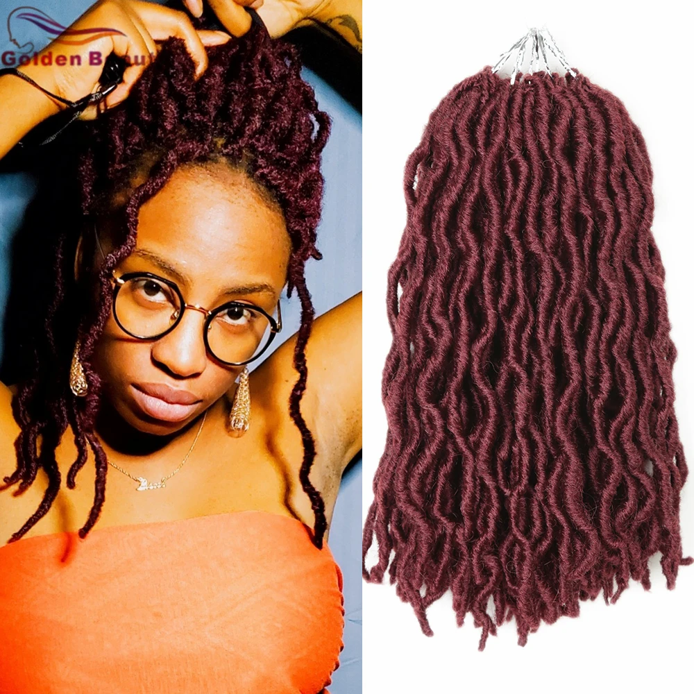 Crochet Braids 12'' 18'' Faux Locs Curly Wave Gypsy Synthetic Hair Omber Braiding Hair Extensions Low Temperature Fiber 
Crochet Braids 12'' 18'' Faux Locs Curly Wave Gypsy Synthetic Hair Omber Braiding Hair Extensions Low Temperature Fiber