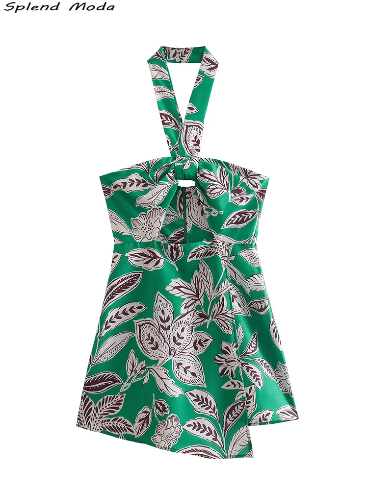 2022 Za Women Fashion Summer Young Style Vintage Print Rompers Sexy Backless Halter Neck Short Jumpsuit Streetwear Chic Playsuit
2022 Za Women Fashion Summer Young Style Vintage Print Rompers Sexy Backless Halter Neck Short Jumpsuit Streetwear Chic Playsuit