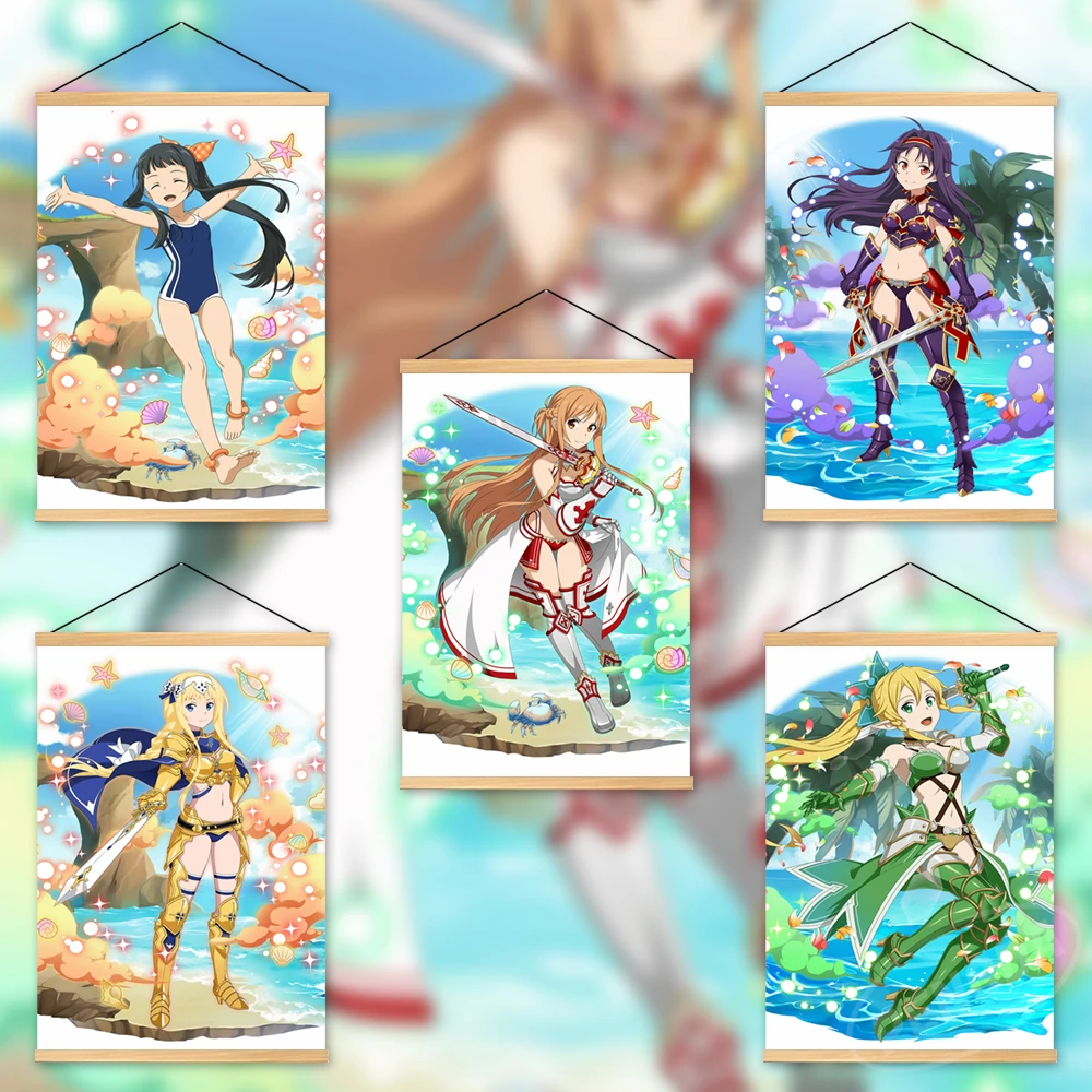 Wall Art Sword Art Online Posters Modular Konno Yuuki Wooden Hanging Anime Canvas Home Decor Yuuki Asuna Pictures Print Painting
Wall Art Sword Art Online Posters Modular Konno Yuuki Wooden Hanging Anime Canvas Home Decor Yuuki Asuna Pictures Print Painting