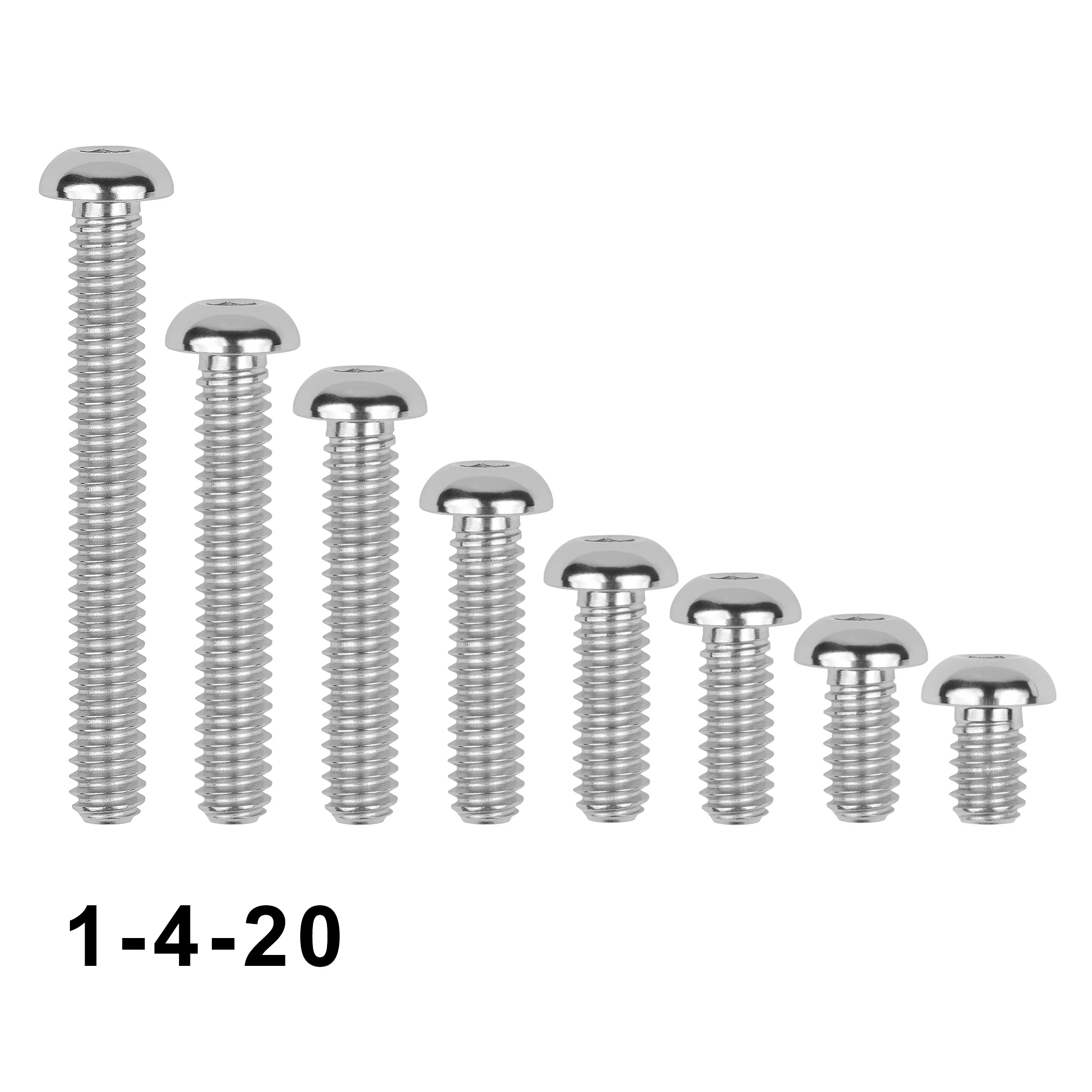 

Weiqijie 6pcs Titanium Bolt UNC 3/8 1/2 5/8 3/4 1" 1-1/4 1-1/2 2" US Standard Diameter 1/4-20 TPI Hexagon Socket Bolt