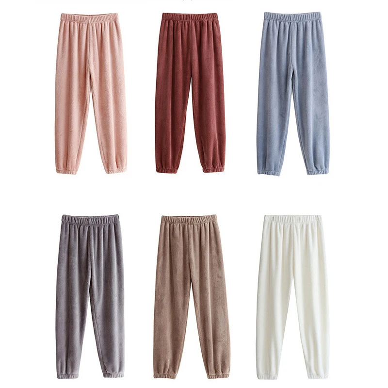 Women's Winter Warm Flannel Pajama Pants Thermal Lounge Wear Female Sleepwear Bottoms Casual Home Pants Coral Fleece Clothes
Women's Winter Warm Flannel Pajama Pants Thermal Lounge Wear Female Sleepwear Bottoms Casual Home Pants Coral Fleece Clothes