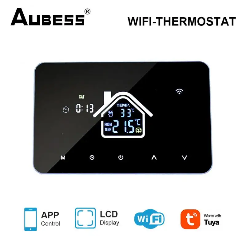 Tuya WiFi Smart Temperature Remote Controller Thermostat Electric Floor Heating Water Gas Boiler For Google Home Alexa
Tuya WiFi Smart Temperature Remote Controller Thermostat Electric Floor Heating Water Gas Boiler For Google Home Alexa