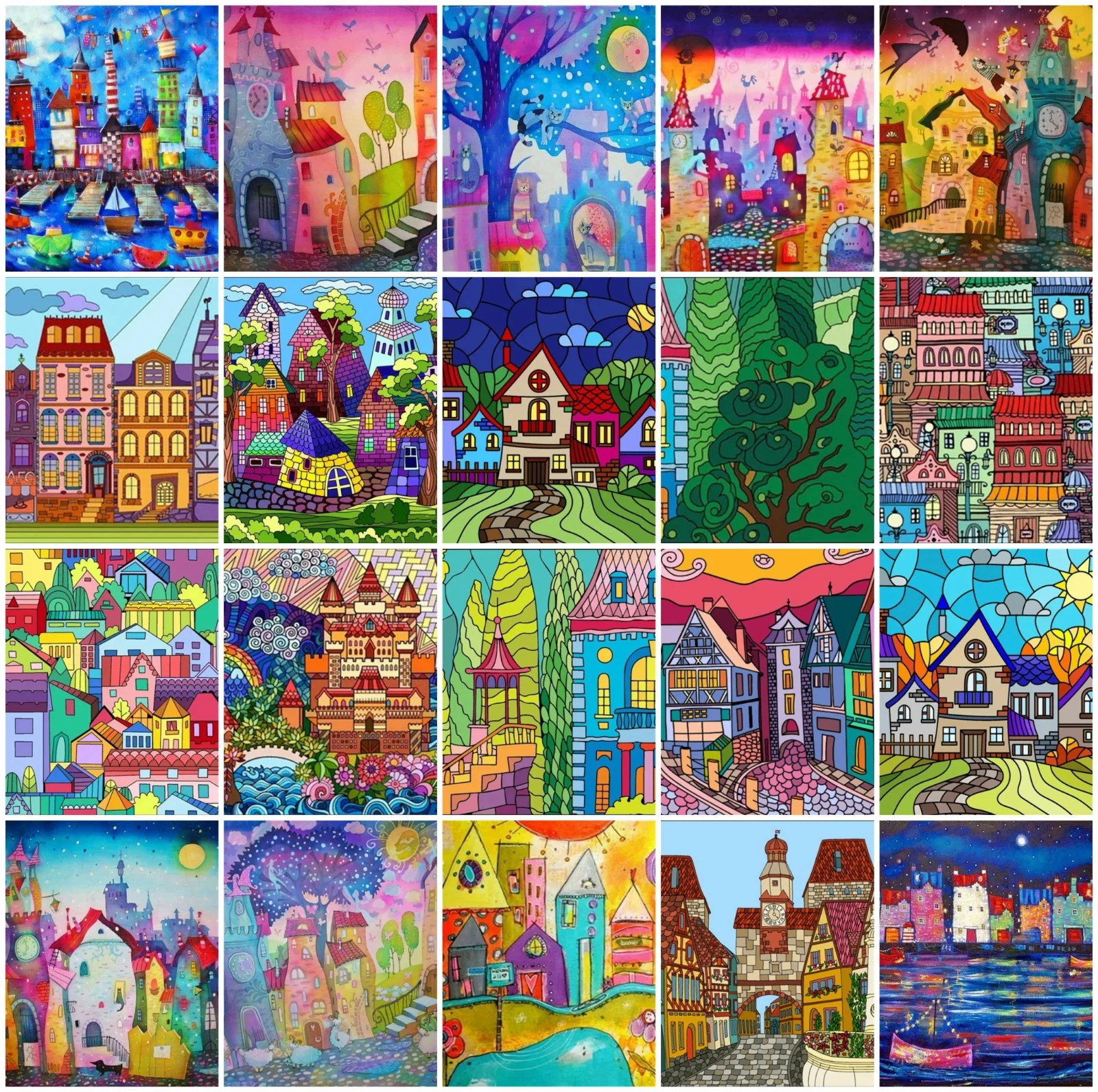 DIY 5D Diamond Painting House Landscape Cross Stitch Diamond Embroidery Mosaic Rhinestone Drawing Home Decoration Handwork Gift
DIY 5D Diamond Painting House Landscape Cross Stitch Diamond Embroidery Mosaic Rhinestone Drawing Home Decoration Handwork Gift