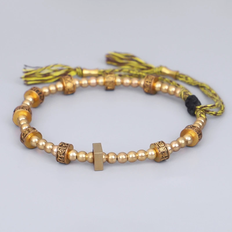 Tibetan Six-character Proverb Bracelet for Creative Handmade Bracelet Vintage Buddhist Lucky Rope Bangles Alloy Jewelry
Tibetan Six-character Proverb Bracelet for Creative Handmade Bracelet Vintage Buddhist Lucky Rope Bangles Alloy Jewelry